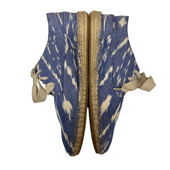 Johnston & Murphy Denim Ikat Espadrille Flats 10M - Picture 3 of 8